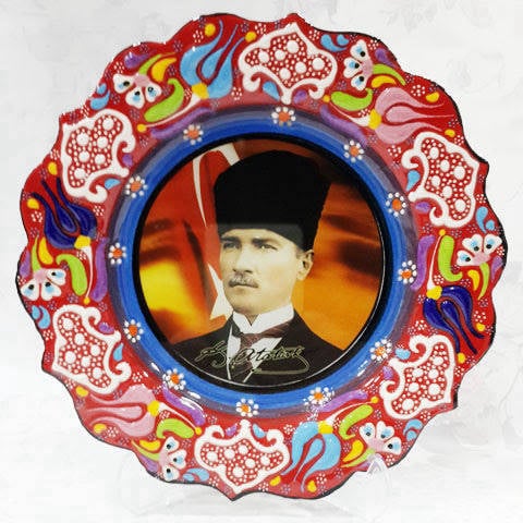 Geleneksel 18 cm resim tabak