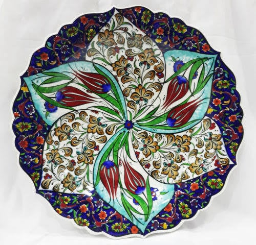 30 cm el işçiliği çini tabak
